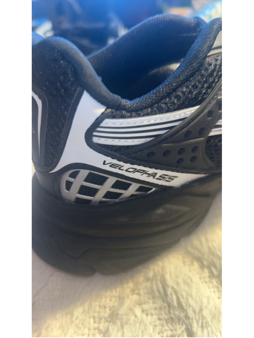 Women's Puma Velophasis Sneakers Black Silver Size 9 - Picture 8 of 11